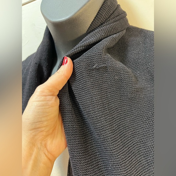 SARAH PACINI – Black Open-Front Knit Cardigan – One Size - Picture 5 of 16